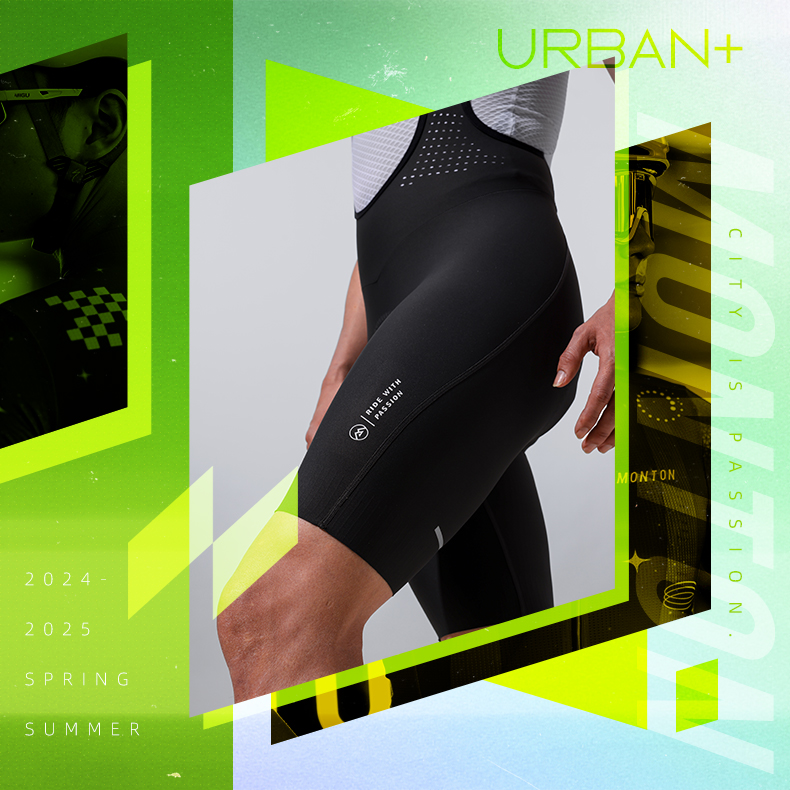 MENS CYCLING BIB SHORTS URBAN+ CHIRUI