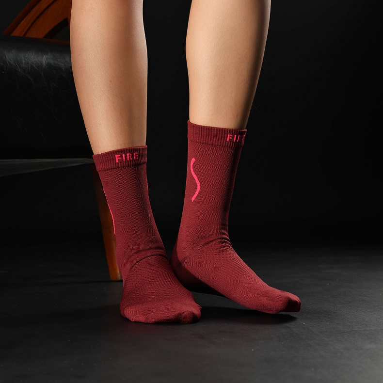 SKULL MONTON CYCLING SOCKS 24-FIRE WOMEN