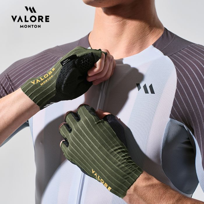 FINGERLESS CYCLING GLOVES VALORE MONTON ERA ARMY GREEN