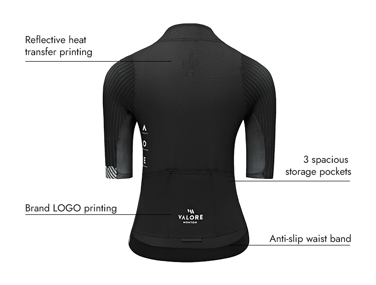 VALORE MONTON WOMENS JERSEY FLUIDITY BLACK