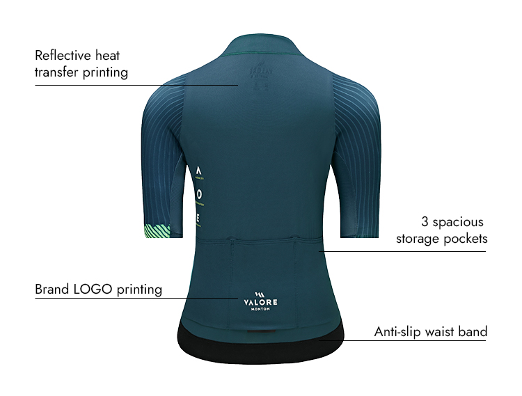 VALORE MONTON WOMENS JERSEY FLUIDITY DEEP TEAL