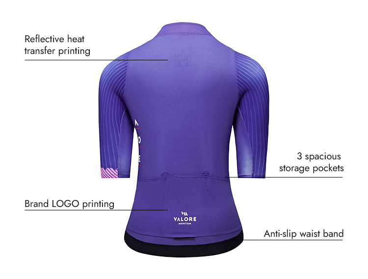 VALORE MONTON WOMENS JERSEY FLUIDITY FLUIDITY PURPLE