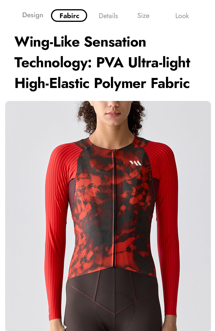 VALORE MONTON WOMENS LONG SLEEVE JERSEY MOTION RED