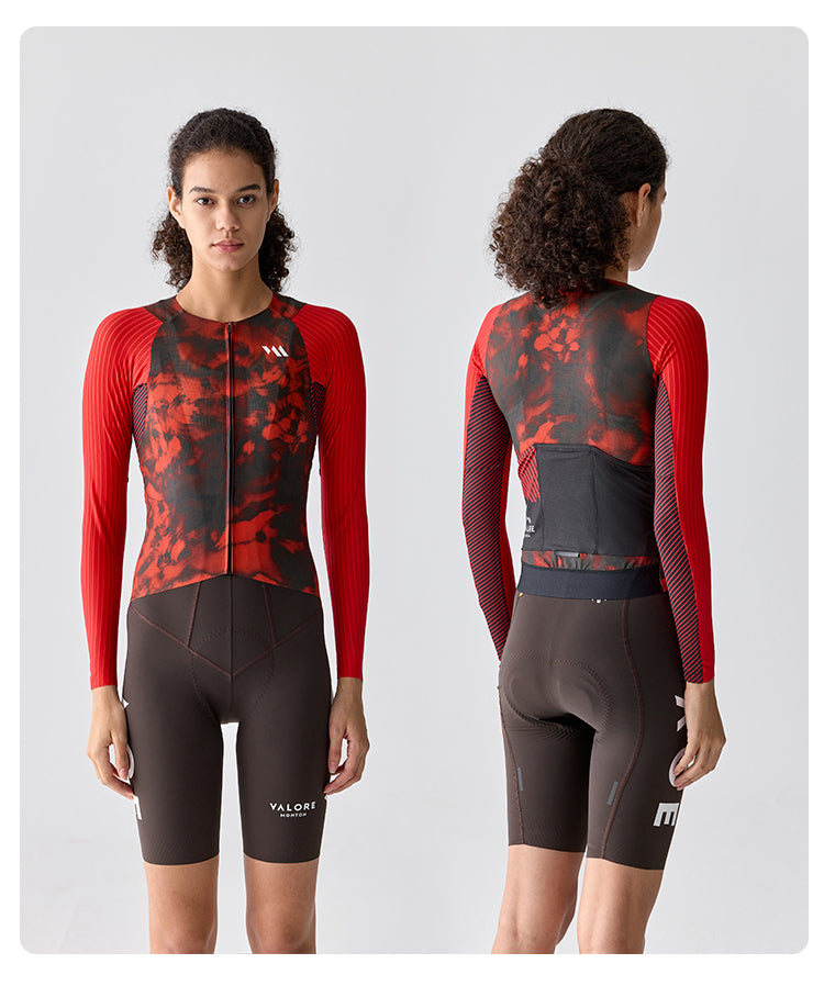 VALORE MONTON WOMENS LONG SLEEVE JERSEY MOTION RED