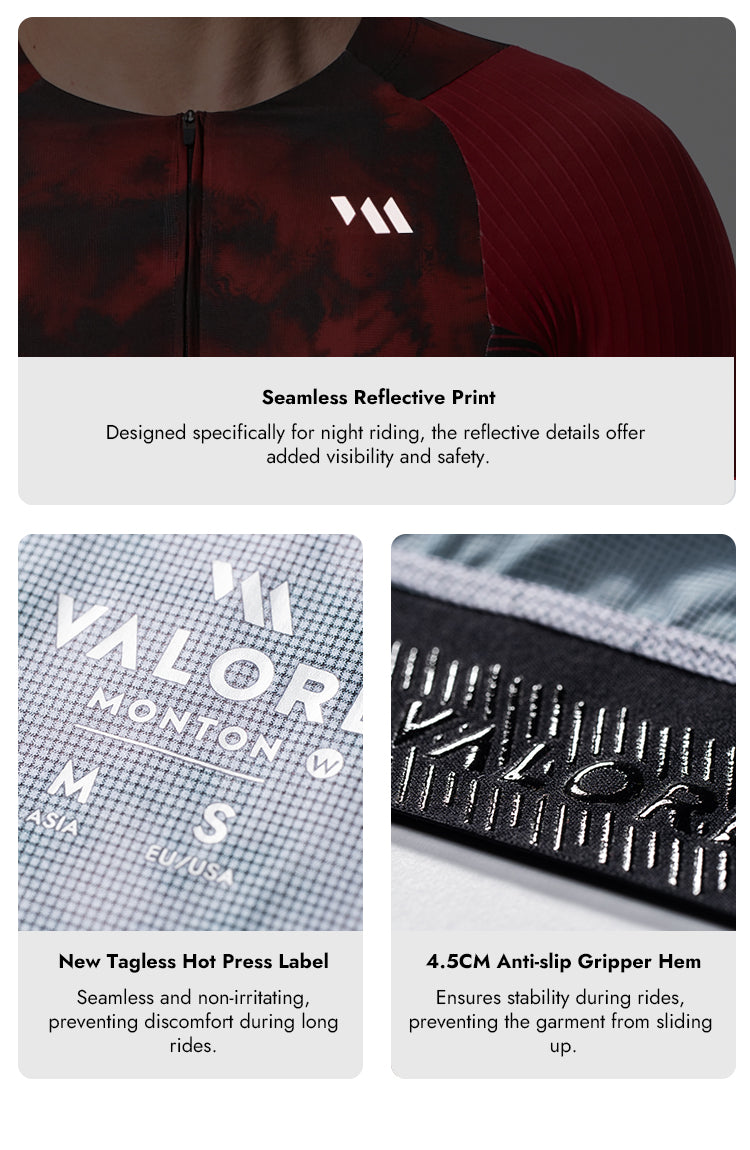VALORE MONTON MENS LONG SLEEVE JERSEY MOTION RED