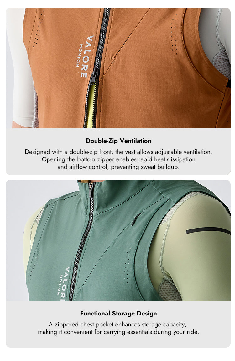 VALORE KIRI WINDPROOF VEST GREY TEAL