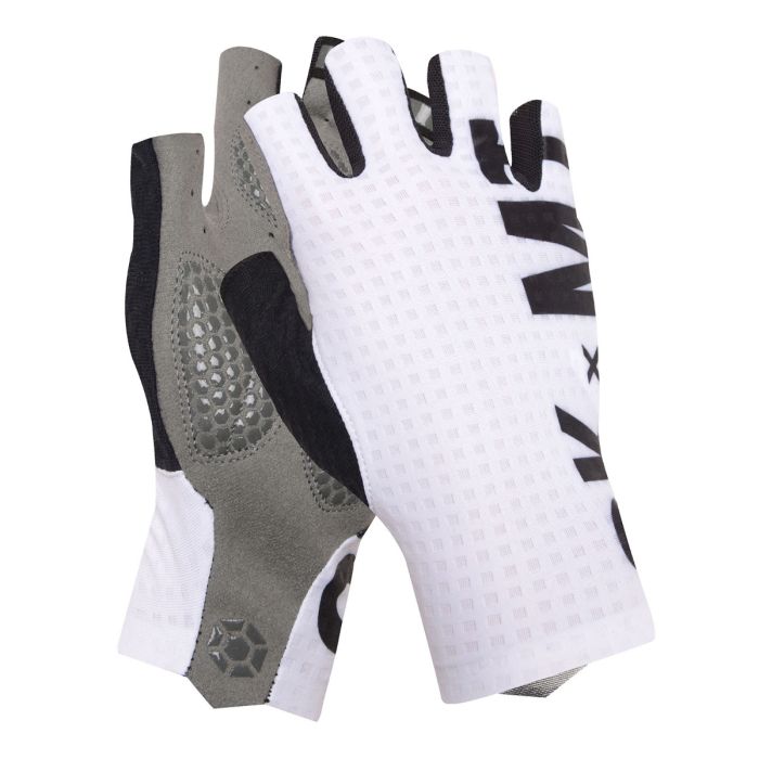 SKULL MONTON CYCLING GLOVES HALF FINGER SKMT WHITE