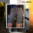 SKULL MONTON WOMENS BIB SHORTS MINIMA SLATE GRAY / GRAY GREEN