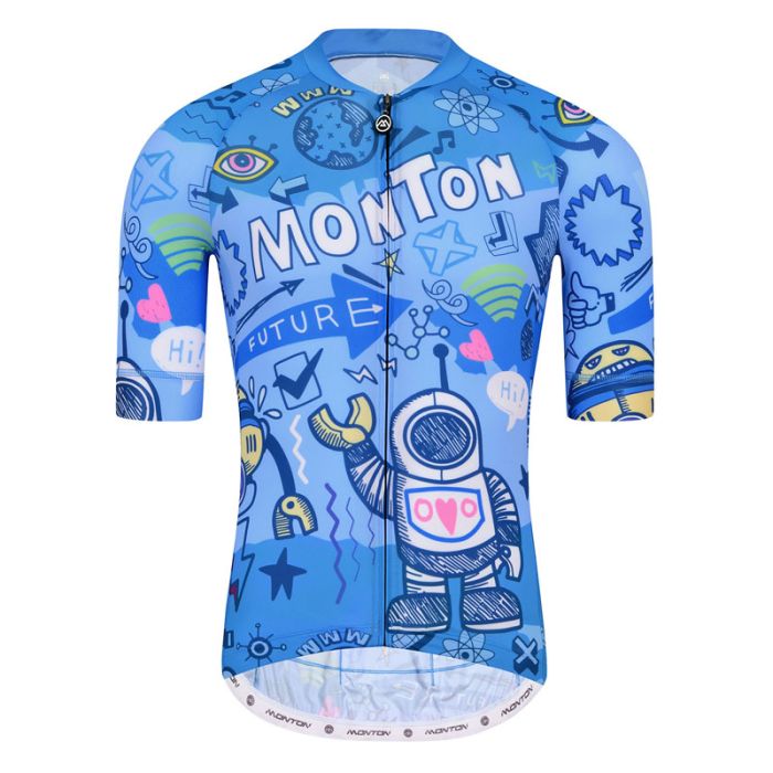 MENS CYCLING JERSEY LIFESTYLE ROBERTS BLUE