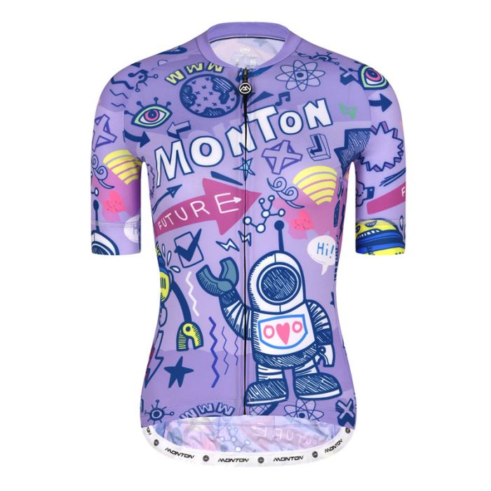 WOMENS CYCLING JERSEY LIFESTYLE ROBERTS PURPLE