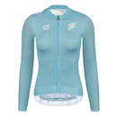 SKULL MONTON WOMENS LONG SLEEVE CYCLING JERSEY THURSDAY III TURQUOISE BLUE