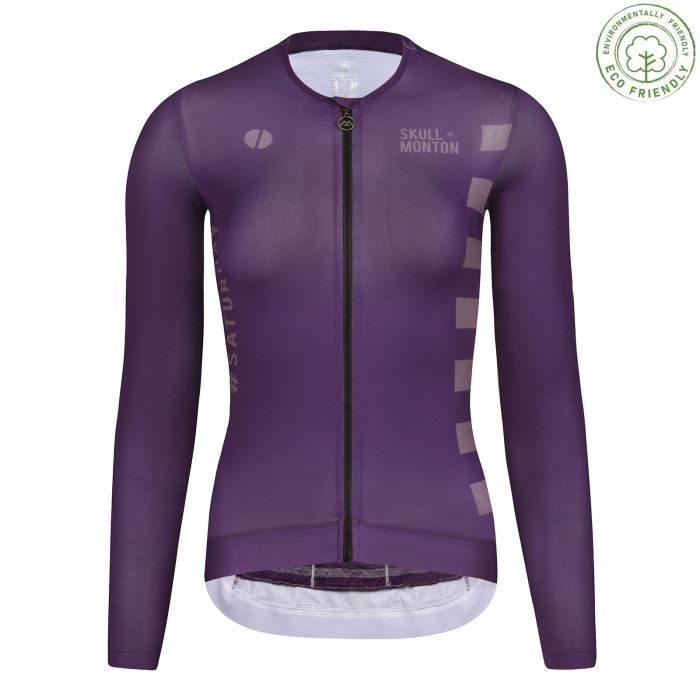 SKULL MONTON LONG SLEEVE CYCLING JERSEY WOMENS SATURDAY II PURPLE