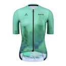 WOMENS SHORT SLEEVE CYCLING JERSEY URBAN FOREST GREEN