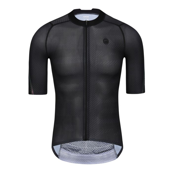 MENS SHORT SLEEVE CYCLING JERSEY PRO CARBONFIBER BLACK