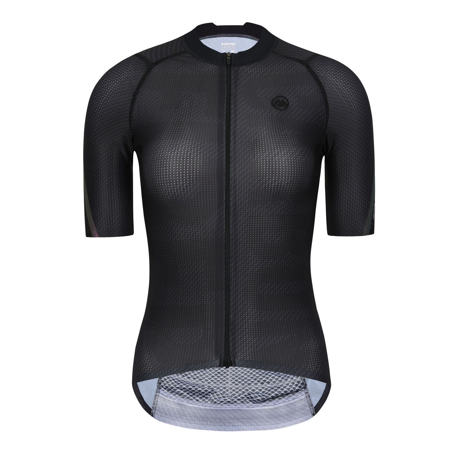 WOMENS SHORT SLEEVE CYCLING JERSEY PRO CARBONFIBER BLACK