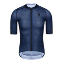 MENS SHORT SLEEVE CYCLING JERSEY PRO CARBONFIBER BLUE