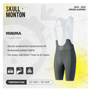 SKULL MONTON WOMENS BIB SHORTS MINIMA SLATE GRAY / GRAY GREEN