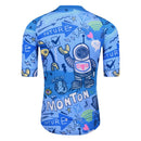 MENS CYCLING JERSEY LIFESTYLE ROBERTS BLUE