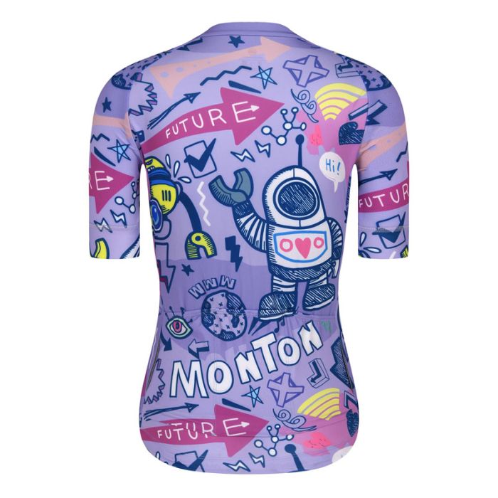 WOMENS CYCLING JERSEY LIFESTYLE ROBERTS PURPLE