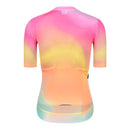 SKULL MONTON WOMENS CYCLING JERSEY NORTHERNLIGHTS YELLOW PINK