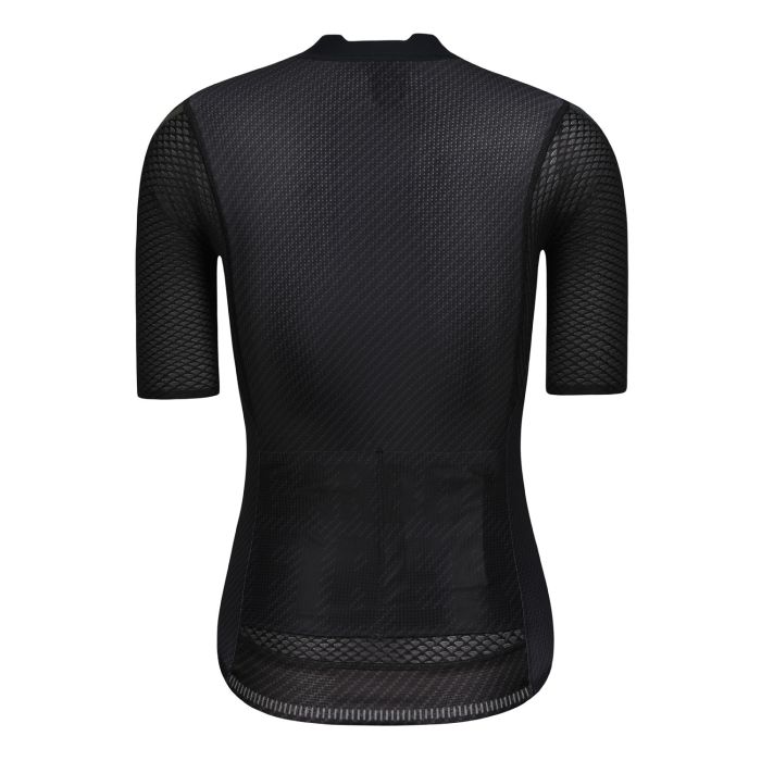 MENS SHORT SLEEVE CYCLING JERSEY PRO CARBONFIBER BLACK