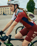 SHORT SLEEVE JERSEY WOMENS – LINEA ARTE – WINE RUST