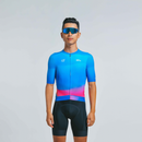 SKULL MONTON MENS CYCLING JERSEY NORTHERNLIGHTS BLUE PINK