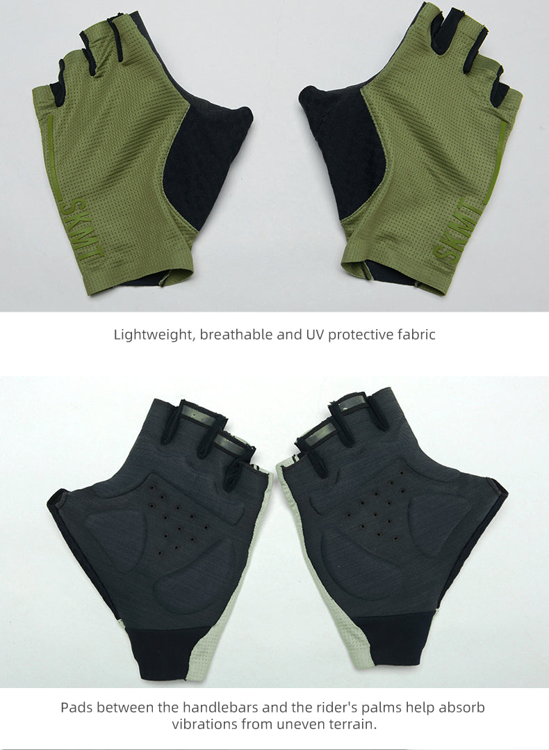 FINGERLESS CYCLING GLOVES MINIMA LIME CREAM