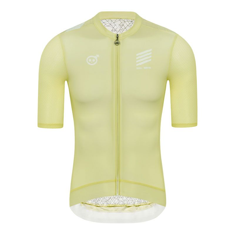 SKULL MONTON MENS CYCLING JERSEY MONDAY III CANARY YELLOW