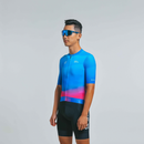 SKULL MONTON MENS CYCLING JERSEY NORTHERNLIGHTS BLUE PINK