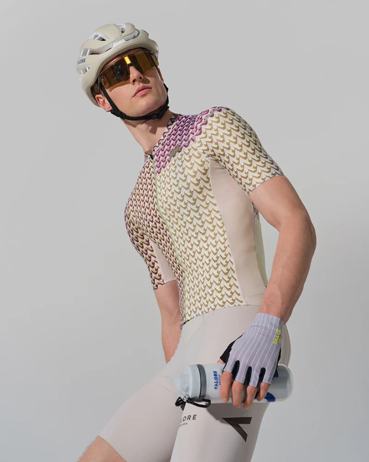 SHORT SLEEVE JERSEY MENS – V MOTIVA – LILAC & SAND
