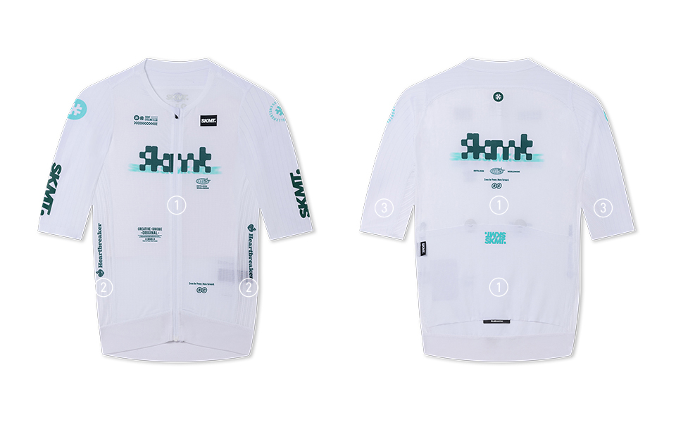 WOMENS JERSEY FLUX BLOCK - CHALK WHITE