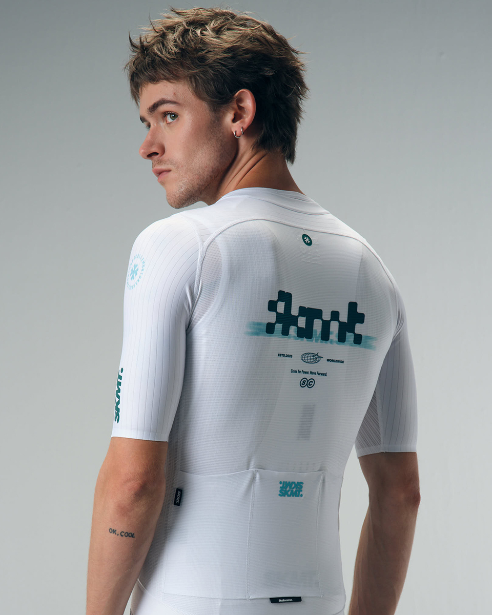 MENS JERSEY FLUX BLOCK - CHALK WHITE
