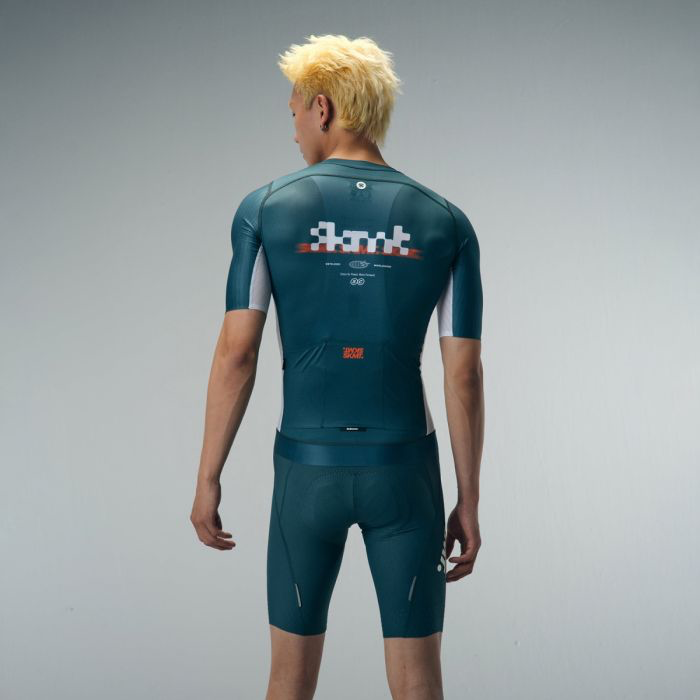 MENS JERSEY FLUX BLOCK - DEEP FOREST