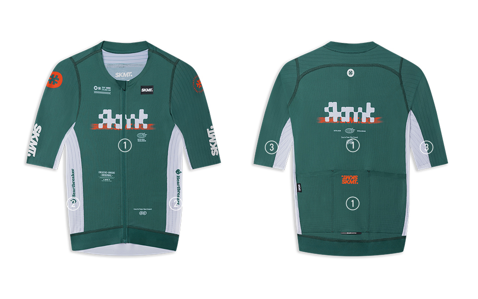 MENS JERSEY FLUX BLOCK - DEEP FOREST