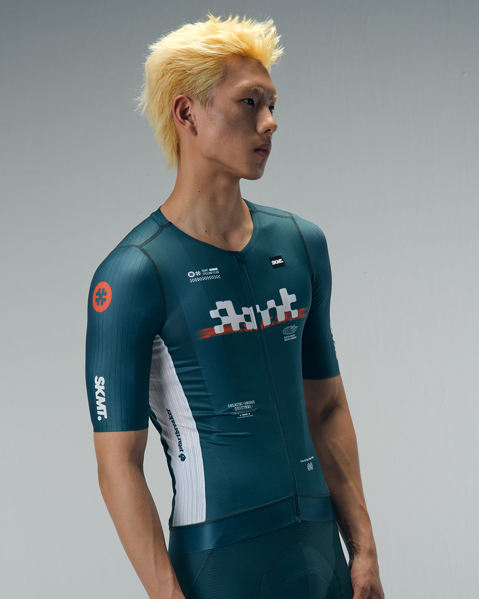 MENS JERSEY FLUX BLOCK - DEEP FOREST