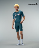 MENS JERSEY FLUX BLOCK - DEEP FOREST