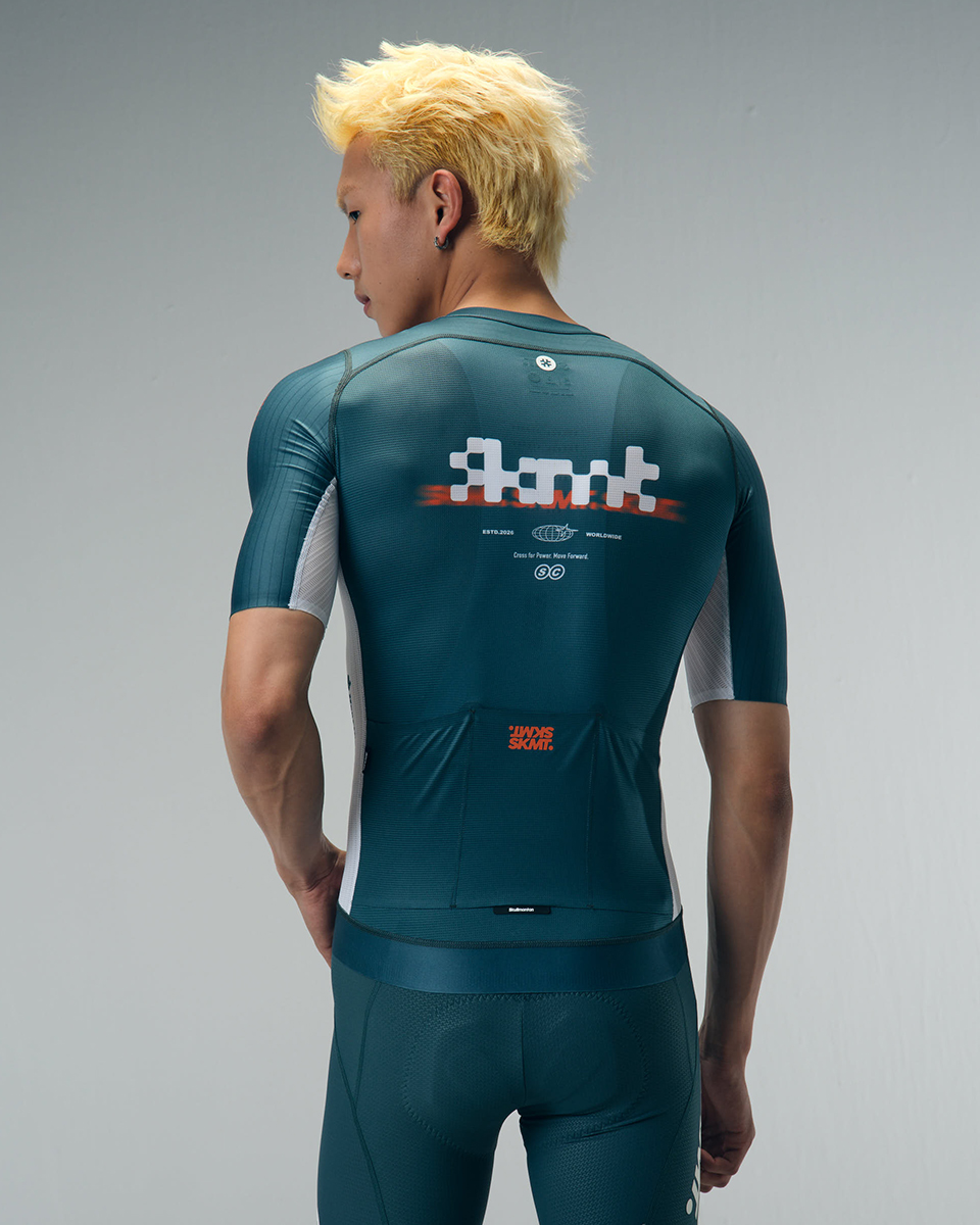 MENS JERSEY FLUX BLOCK - DEEP FOREST