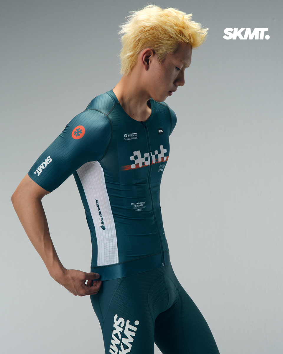 MENS JERSEY FLUX BLOCK - DEEP FOREST