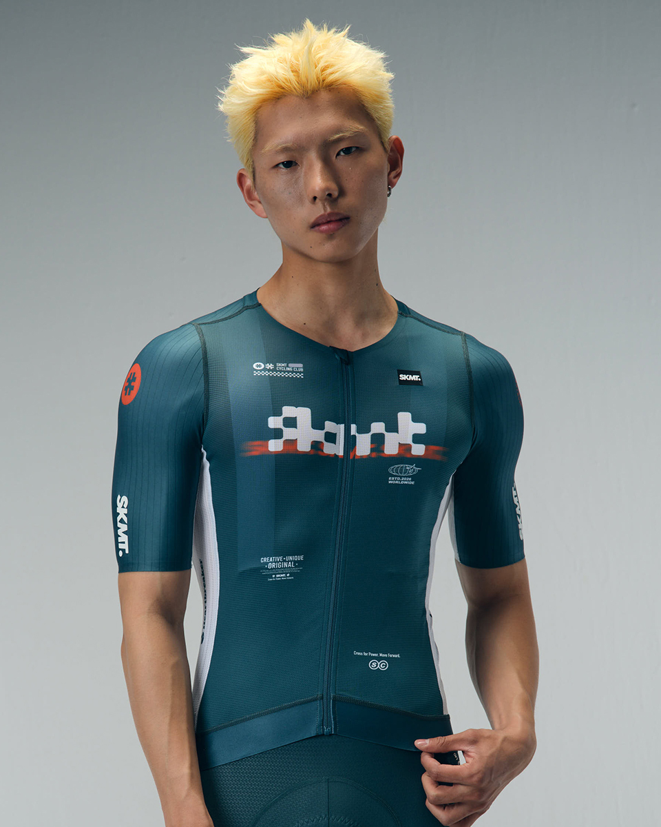 MENS JERSEY FLUX BLOCK - DEEP FOREST