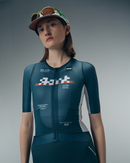 WOMENS JERSEY FLUX BLOCK - DEEP FOREST