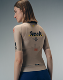 WOMENS JERSEY FLUX BLOCK - DESERT KHAKI