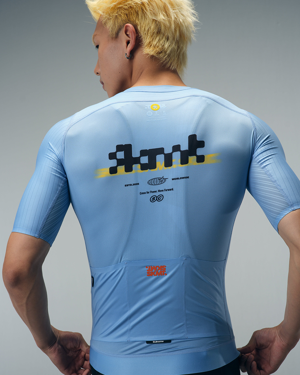 MENS JERSEY FLUX BLOCK - PALE SKY BLUE