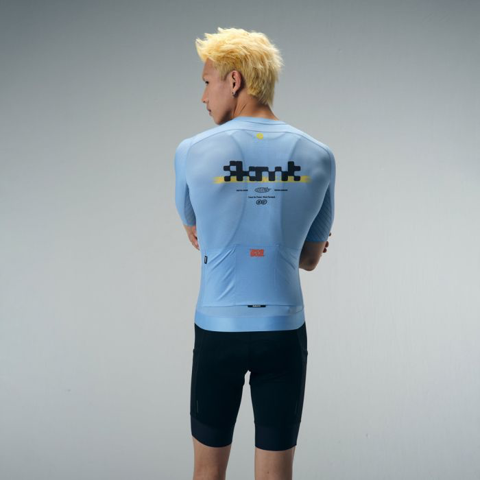 MENS JERSEY FLUX BLOCK - PALE SKY BLUE