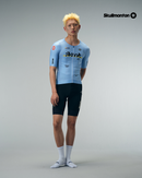 MENS JERSEY FLUX BLOCK - PALE SKY BLUE