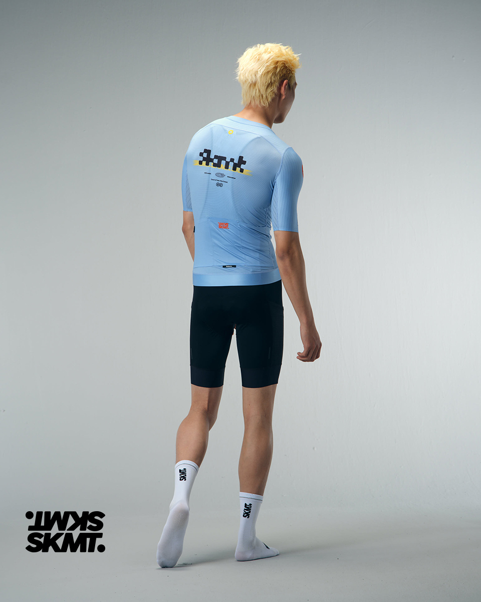 MENS JERSEY FLUX BLOCK - PALE SKY BLUE