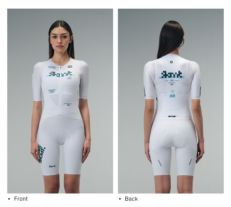 WOMENS JERSEY FLUX BLOCK - CHALK WHITE