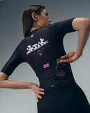 WOMENS JERSEY FLUX BLOCK - MIDNIGHT BLACK