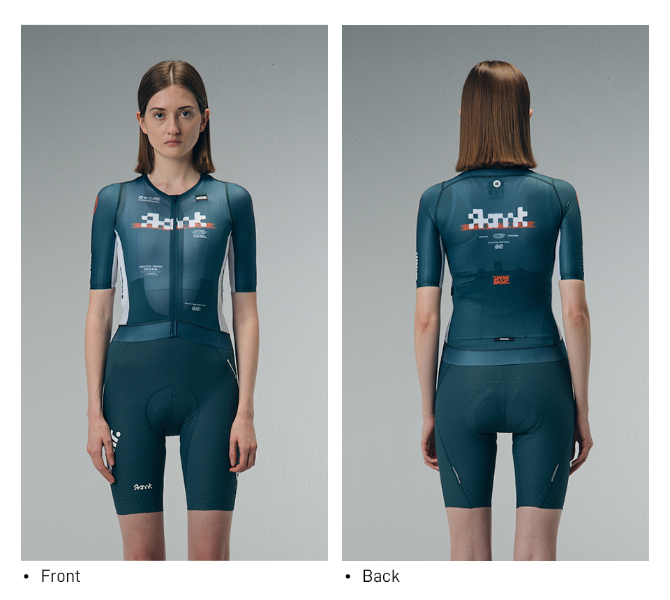 WOMENS JERSEY FLUX BLOCK - DEEP FOREST