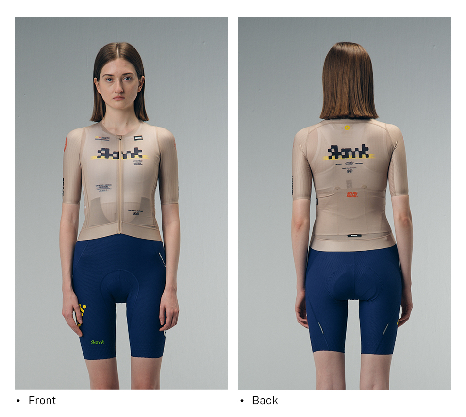 WOMENS JERSEY FLUX BLOCK - DESERT KHAKI
